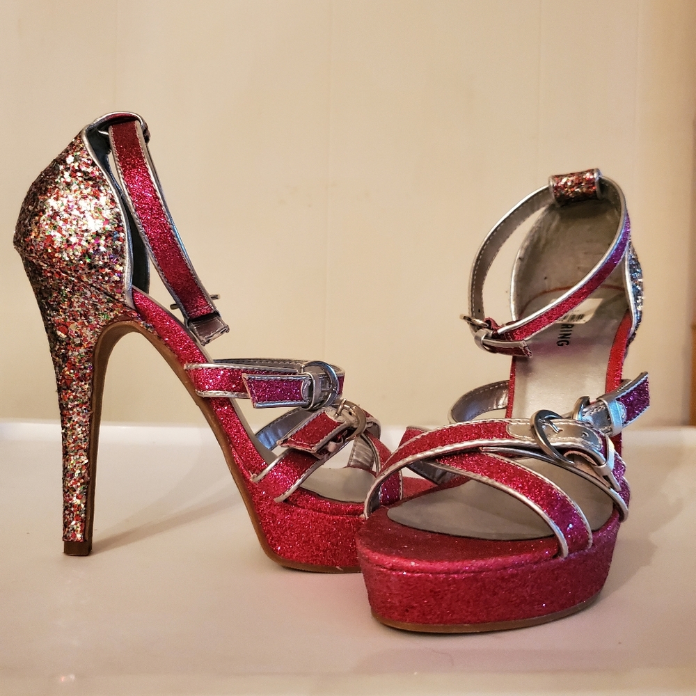 Glitter Bombshell heels